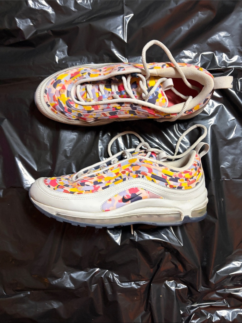 Multicolor Patterned Women's Athletic Sneakers